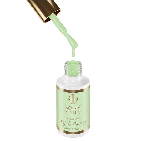 Lakier Hybrydowy Boska Nails 565 That's Girl's Morning Oatmilk Matcha 6ml -zdjęcie numer 2