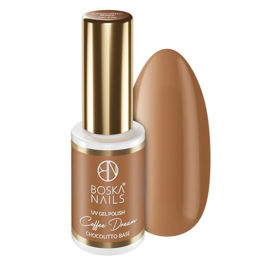 Lakier Hybrydowy Boska Nails 570 Coffe Dream Chocolitto Base 6ml -zdjęcie numer 1