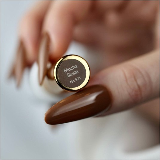 Lakier Hybrydowy Boska Nails 571 Coffe Dream Mocha Siesta 6ml -zdjęcie numer 3