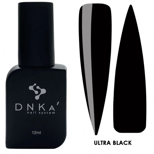 Lakier Hybrydowy DNKa Ultra Black 12ml -zdjęcie numer 1