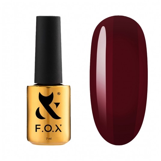 Lakier Hybrydowy F.O.X Lipstick Collection 010 Wine Passion 7ml -zdjęcie numer 1