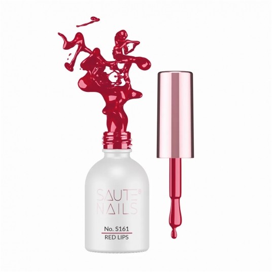 Lakier Hybrydowy Saute Nails S161 Red Lips 8ml -zdjęcie numer 1