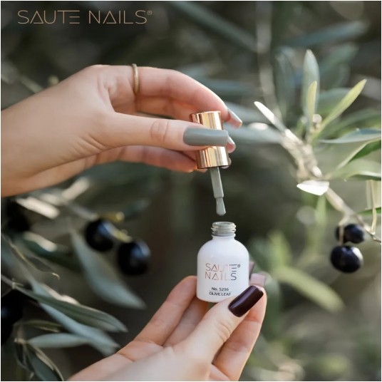 Lakier Hybrydowy Saute Nails S256 Olive Leaf 8ml -zdjęcie numer 3