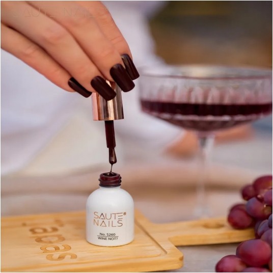Lakier Hybrydowy Saute Nails S260 Wine Not? 8ml -zdjęcie numer 2