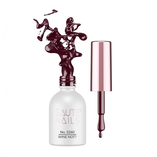 Lakier Hybrydowy Saute Nails S260 Wine Not? 8ml -zdjęcie numer 1