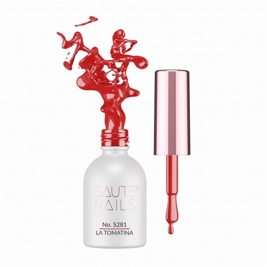 Lakier Hybrydowy Saute Nails S281 La Tomatina 8ml -zdjęcie numer 1