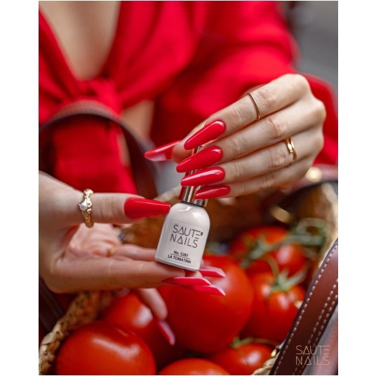 Lakier Hybrydowy Saute Nails S281 La Tomatina 8ml -zdjęcie numer 2