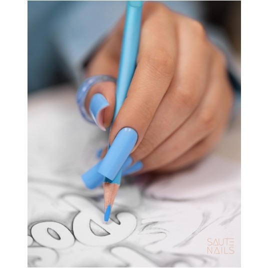 Lakier Hybrydowy Saute Nails S294 Misty Blue 8ml -zdjęcie numer 2