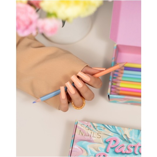 Lakier Hybrydowy Saute Nails S297 Peach Joy 8ml -zdjęcie numer 4