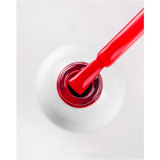 Lakier Hybrydowy Saute Nails S318 Glass Red 8ml -zdjęcie numer 2