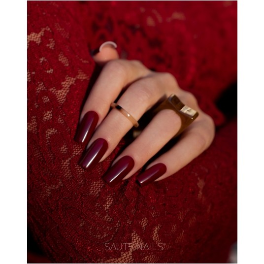 Lakier Hybrydowy Saute Nails S327 Deep Cherry 8ml -zdjęcie numer 4