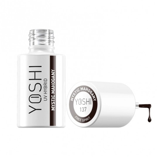 Lakier Hybrydowy YOSHI UV 137 Mystic Mahogany 6ml -zdjęcie numer 2