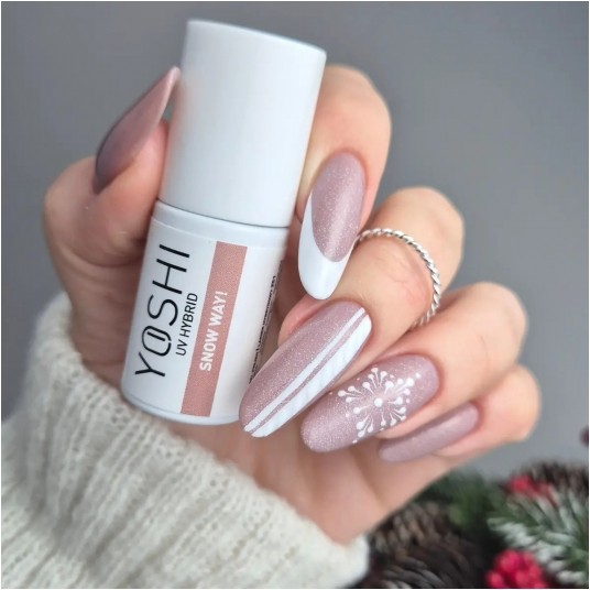 Lakier Hybrydowy YOSHI UV 251 Snow Way 6ml -zdjęcie numer 4
