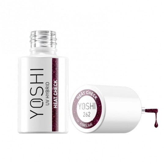 Lakier Hybrydowy YOSHI UV 262 Heat Check 6ml -zdjęcie numer 2