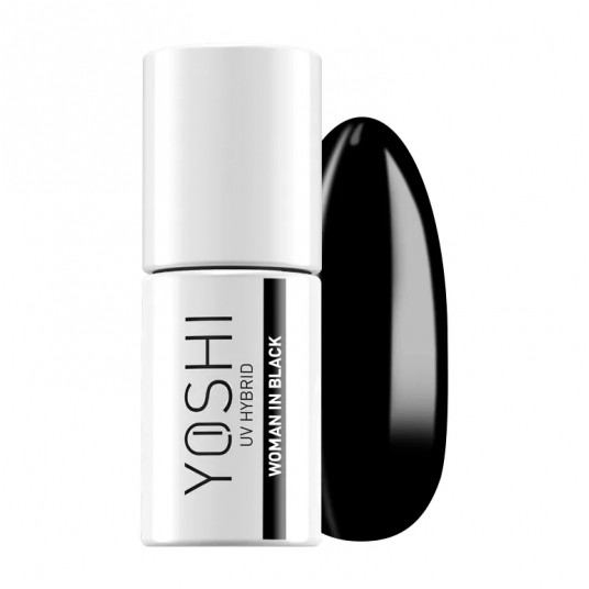 Lakier Hybrydowy YOSHI UV 605 Woman in Black 6ml -zdjęcie numer 1