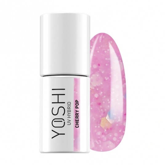 Lakier Hybrydowy YOSHI UV 721 Cherry Pop 6ml -zdjęcie numer 1