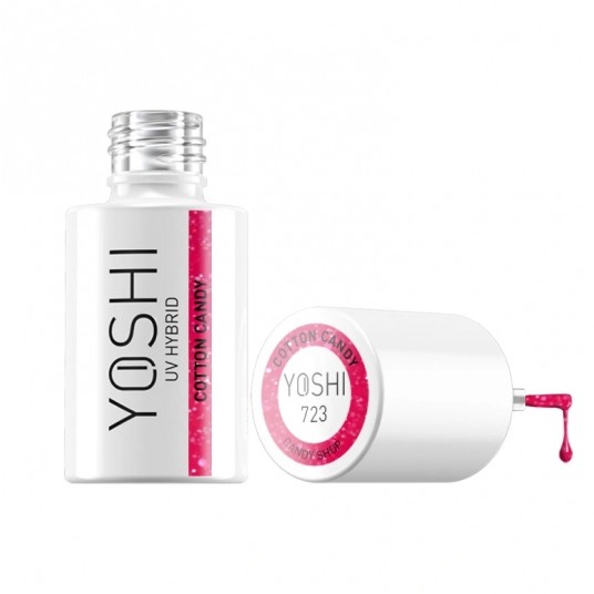 Lakier Hybrydowy YOSHI UV 723 Cotton Candy 6ml -zdjęcie numer 2