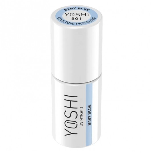 Lakier Hybrydowy YOSHI UV 801 Baby Blue 6ml -zdjęcie numer 3