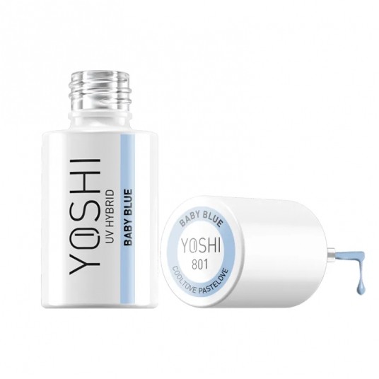 Lakier Hybrydowy YOSHI UV 801 Baby Blue 6ml -zdjęcie numer 2