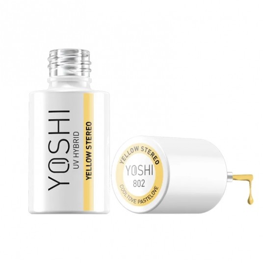 Lakier Hybrydowy YOSHI UV 802 Yellow Stereo 6ml -zdjęcie numer 2