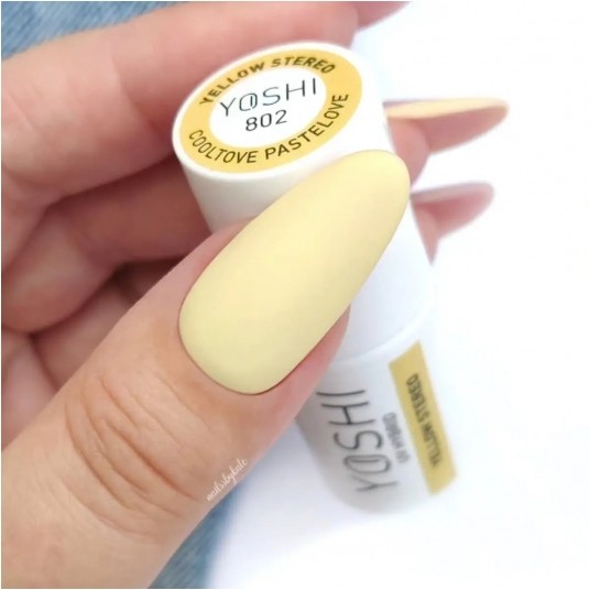 Lakier Hybrydowy YOSHI UV 802 Yellow Stereo 6ml -zdjęcie numer 3