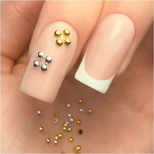 Molly Nails kasetka z ozdobami ćwieki mix kolorów 1000szt -zdjęcie numer 5