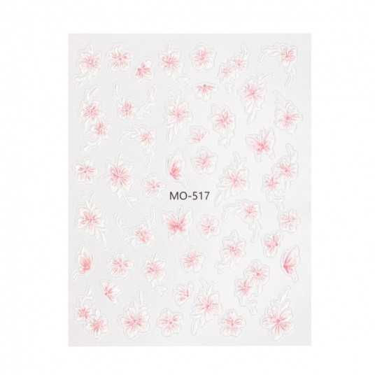 Molly Nails naklejki do paznokci 5D samoprzylepne kwiaty MO-517 -zdjęcie numer 3
