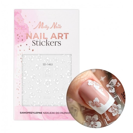 Molly Nails naklejki do paznokci 5D samoprzylepne kwiaty SD-1463 -zdjęcie numer 1