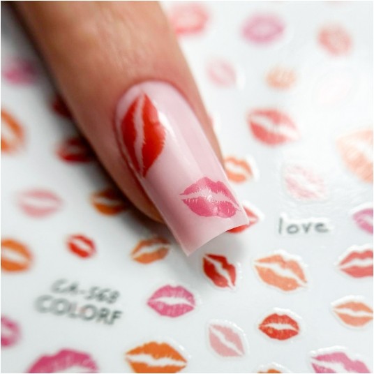 Molly Nails naklejki do paznokci cienkie samoprzylepne walentynkowe CA-568 -zdjęcie numer 4