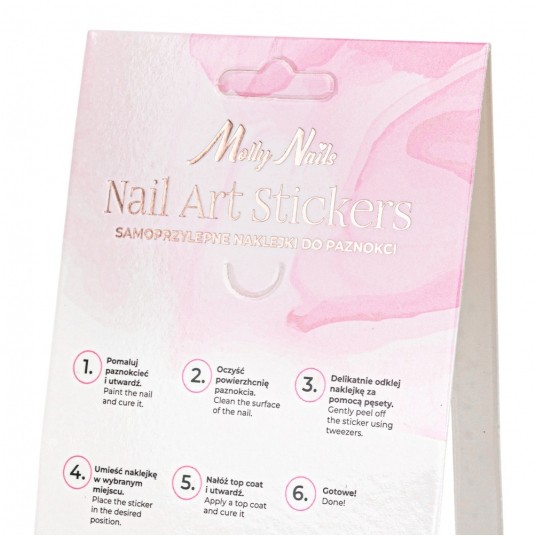Molly Nails naklejki do paznokci cienkie samoprzylepne walentynkowe CA-568 -zdjęcie numer 5