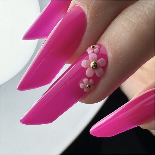 Molly Nails ozdoby do paznokci kwiatki akrylowe + kulki mix kolorów Nr 1 150szt -zdjęcie numer 4