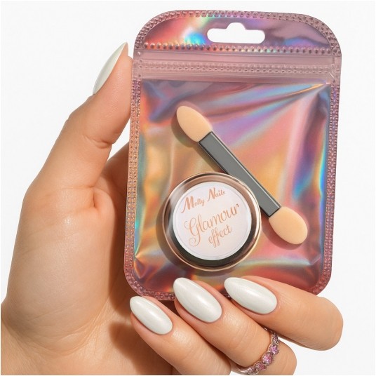 Molly Nails pyłek do paznokci Glamour effect z pacynką nr 1 1g -zdjęcie numer 2