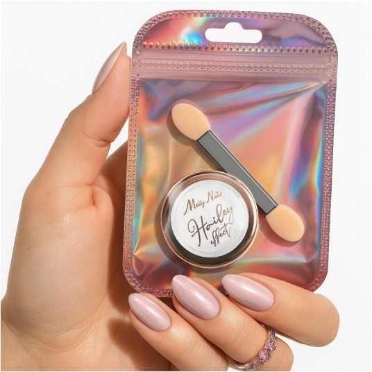 Molly Nails pyłek do paznokci Hailey effect z pacynką 1g -zdjęcie numer 2