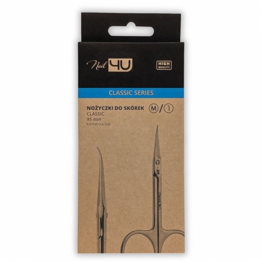 Nail4u Nożyczki do skórek classic M z haczykiem 95mm -zdjęcie numer 4