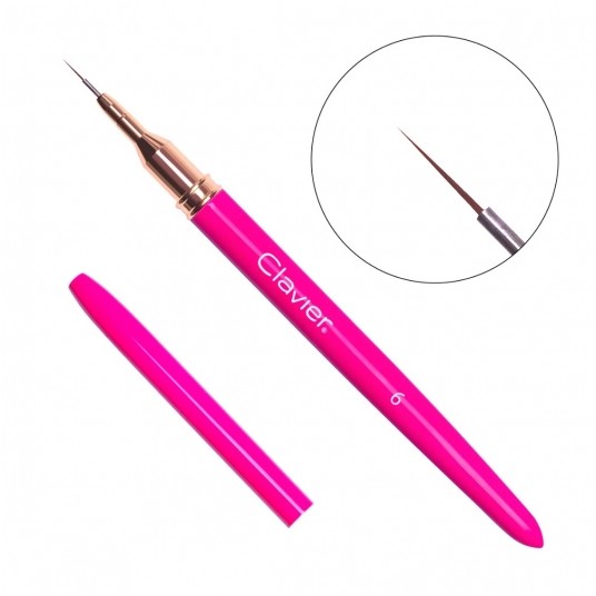 Pędzelek Clavier do zdobień Magenta #01 6mm -zdjęcie numer 1