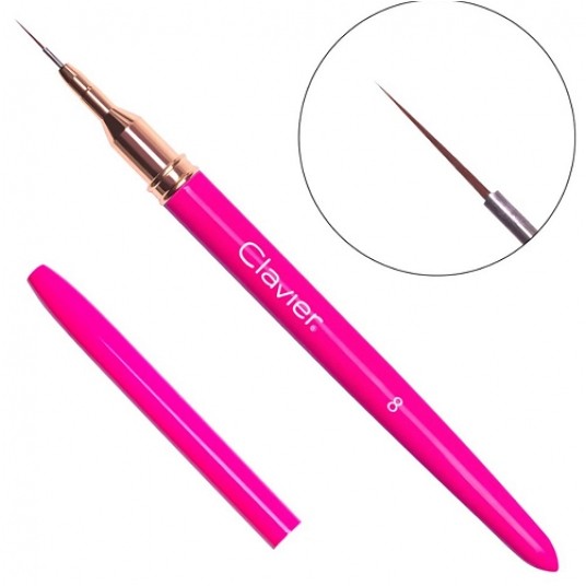 Pędzelek Clavier do zdobień Magenta #02 8mm -zdjęcie numer 1
