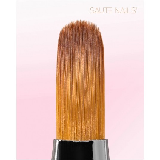 Pędzelek Saute Nails dwustronny SN08 + Round #4 -zdjęcie numer 3