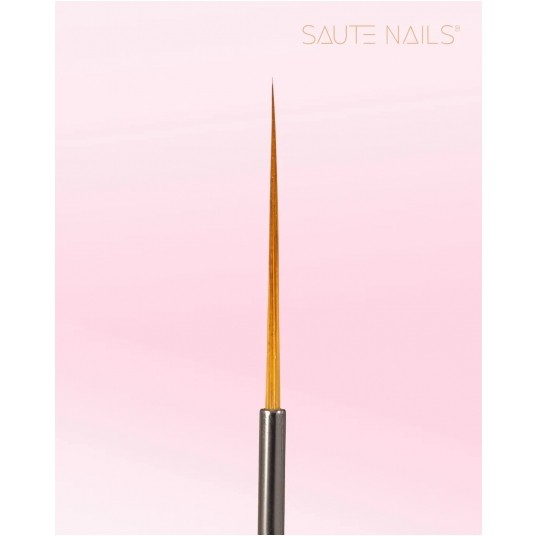 Pędzelek Saute Nails dwustronny SN08 + Round #4 -zdjęcie numer 4