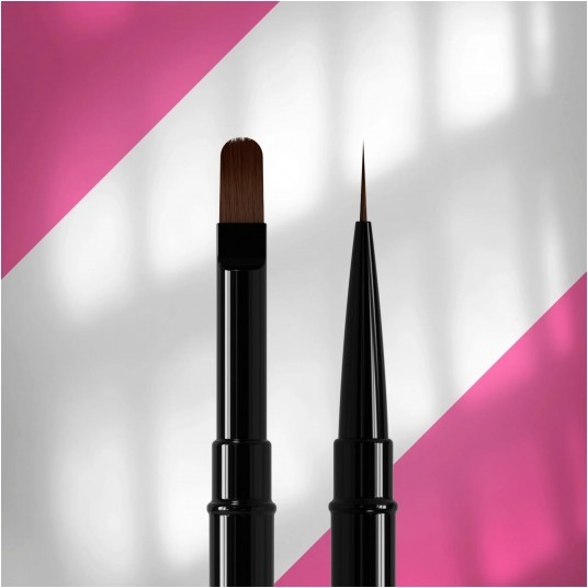 Pędzelek STALEKS dwustronny Liner 10mm do żelu 11mm -zdjęcie numer 1