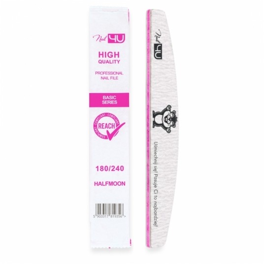Pilnik Nail4u Basic bóbr łódka bezpieczny pakiet 180/240 -zdjęcie numer 1