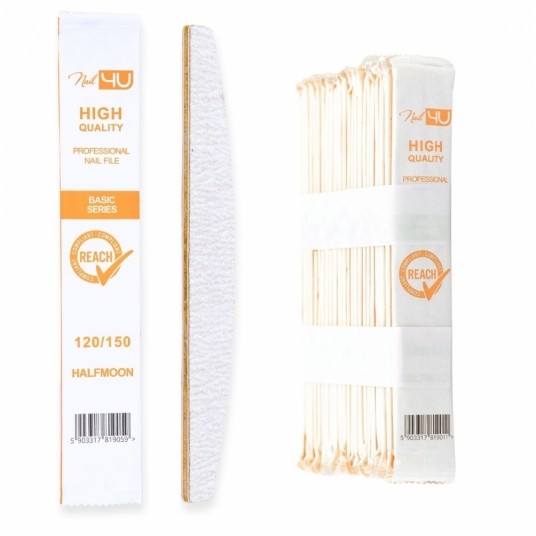 Pilnik Nail4u Basic łódka bezpieczny pakiet 120/150 -zdjęcie numer 1