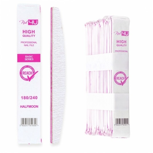 Pilnik Nail4u Basic łódka bezpieczny pakiet 180/240 -zdjęcie numer 1
