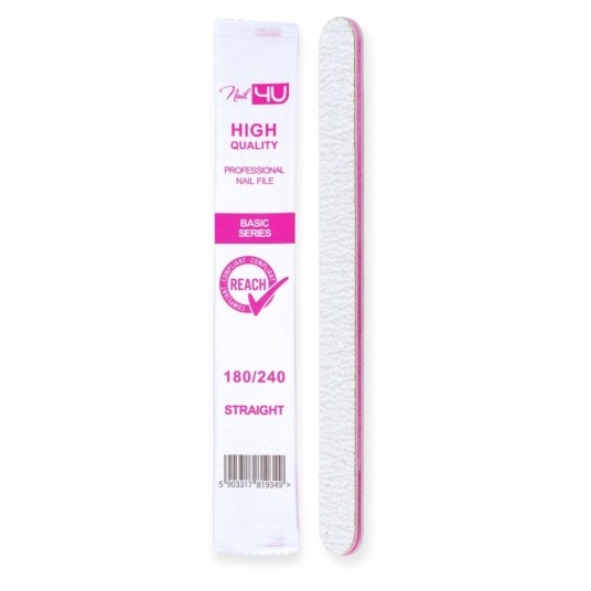 Pilnik Nail4u Basic prosty bezpieczny pakiet 180/240 -zdjęcie numer 1