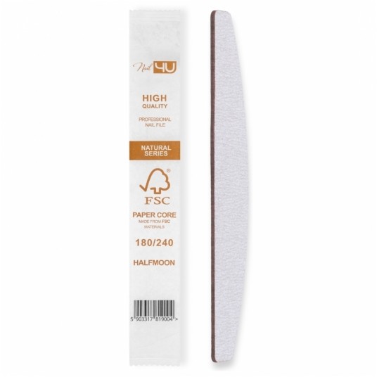 Pilnik Nail4u natural standard łódka bezpieczny pakiet 180/240 -zdjęcie numer 1