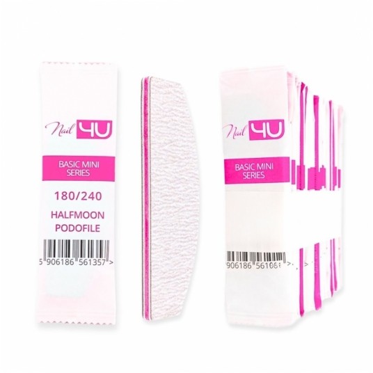 Pilnik Nail4u podofile basic mini łódka bezpieczny pakiet 180/240 -zdjęcie numer 1