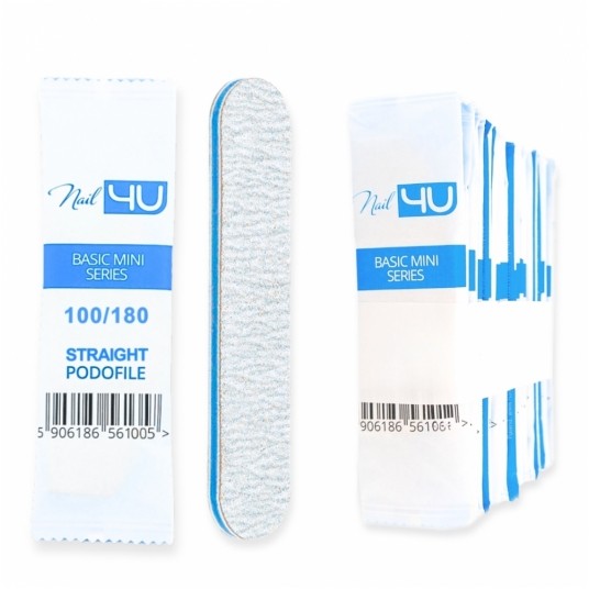 Pilnik Nail4u podofile basic mini prosty bezpieczny pakiet 100/180 -zdjęcie numer 1