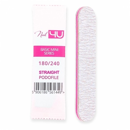 Pilnik Nail4u podofile basic mini prosty bezpieczny pakiet 180/240 -zdjęcie numer 3