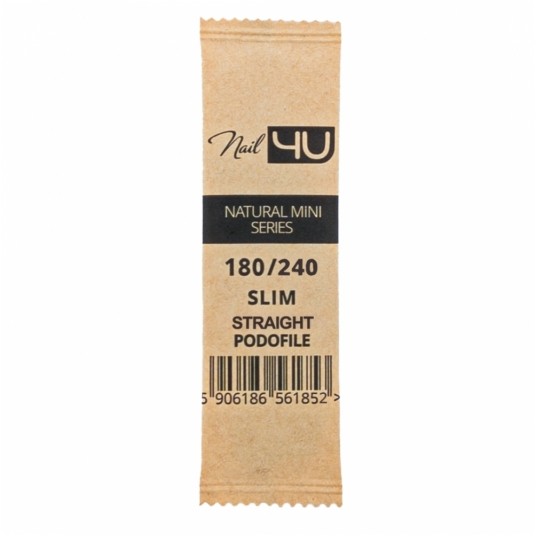 Pilnik Nail4u podofile slim mini prosty bezpieczny pakiet 180/240 -zdjęcie numer 4
