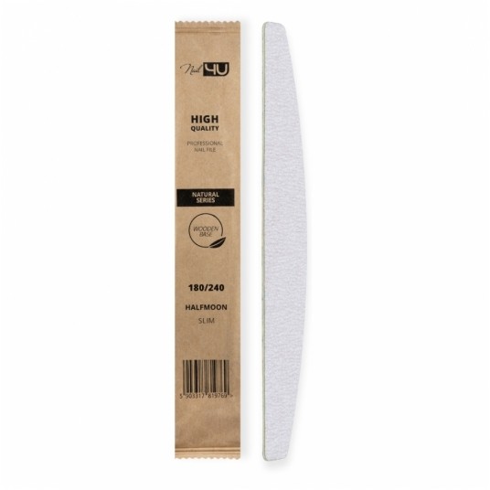 Pilnik Nail4u slim natural łódka bezpieczny pakiet 180/240 -zdjęcie numer 1