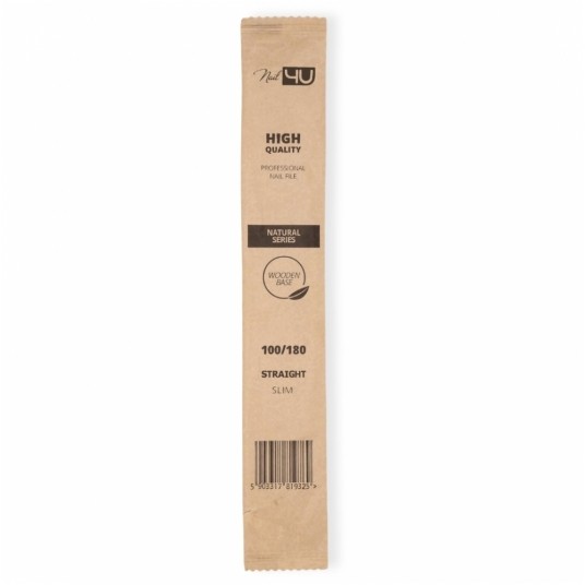 Pilnik Nail4u slim natural prosty bezpieczny pakiet 100/180 -zdjęcie numer 3